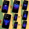 Neon Zodiac Signs Case For Xiaomi Redmi Note 13 11 9 10 12 Pro Plus 12S 11S 10S 9S Redmi 12 10C 12C 13C Cover