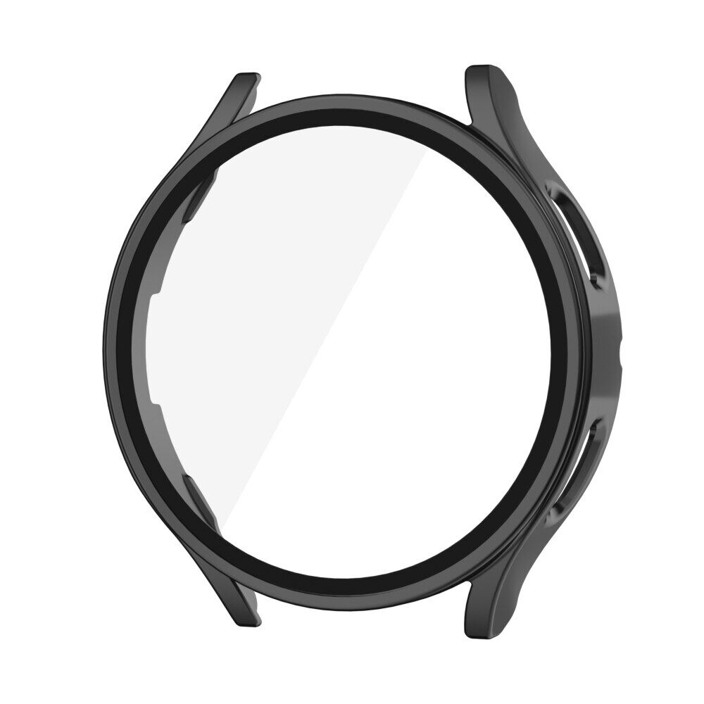 

Стекло + чехол для samsung Galaxy watch 4, 44 мм, 40 мм, аксессуары для ПК, универсальный бампер против падения + защитная пленка для экрана Galaxy watch 5 Galaxy watch 4 40mm чёрный