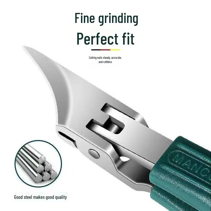 Chickpea Oblique Mouth Large Opening Stainless Steel Nail Clippers for Ingrown Nails