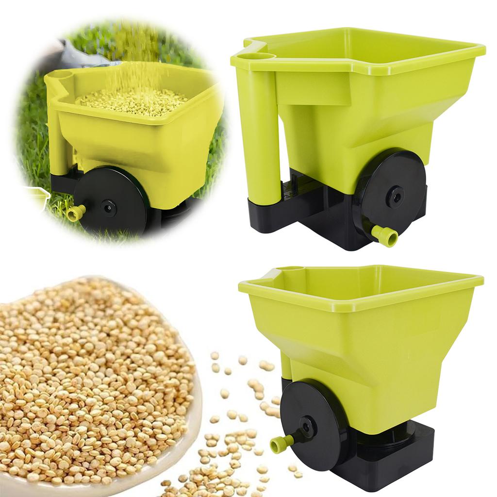 Handheld Grass Seed Spreader with Adjustable Crank Handy Lawn Seed Spreader for Grass Seed/Fertilizer/Ice Melt