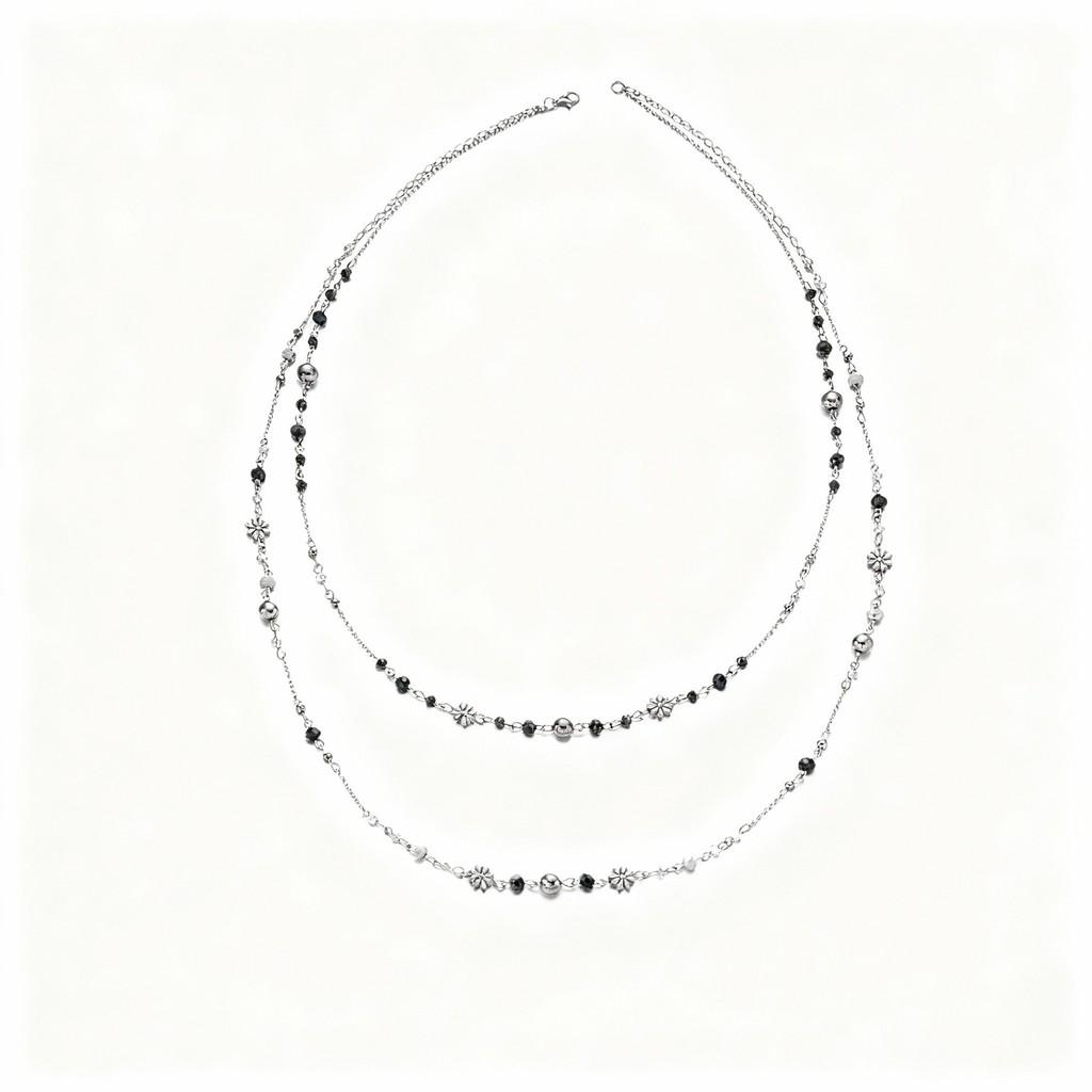 Elegant Necklace Multilayer For Women With Vintage Antique Finish Gift Idea