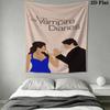 The Vampire Diaries Wall Tapestry Aesthetic Wall Hanging Printed Fabric Blanket Decorative Tapestries for Bedroom Living Room Home Decor
