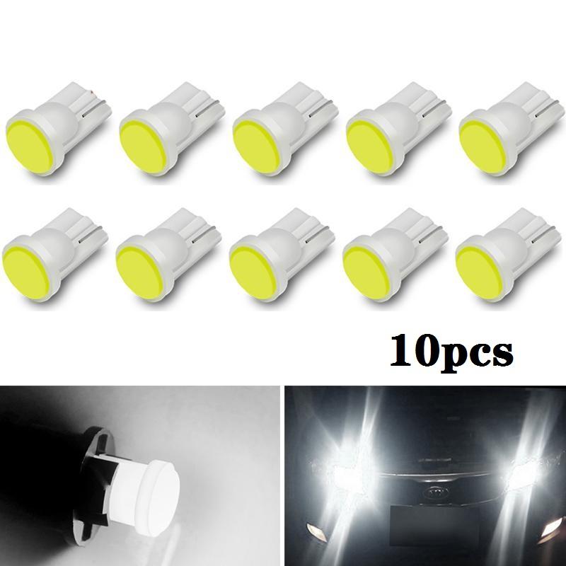 10/2pcs T10 194 168 W5W 1 LED 3D COB Chip Car Door Lights Reading Lights Car License Plate Lights 12V