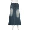 Retro Denim A-Linienrock im Hongkong-Stil für Damen - Frühjahr/Sommer-Kollektion