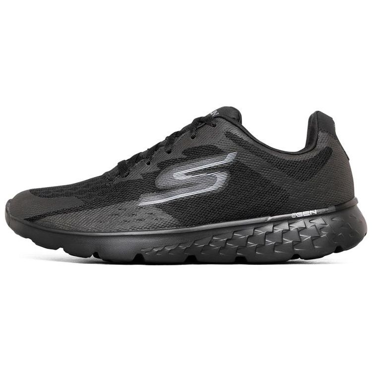 Skechers Go Run 400 Lightweight Comfortable Breathable Shock Absorbing Low Top Running Shoes Men sneaker Black 54353-BBK 39.5