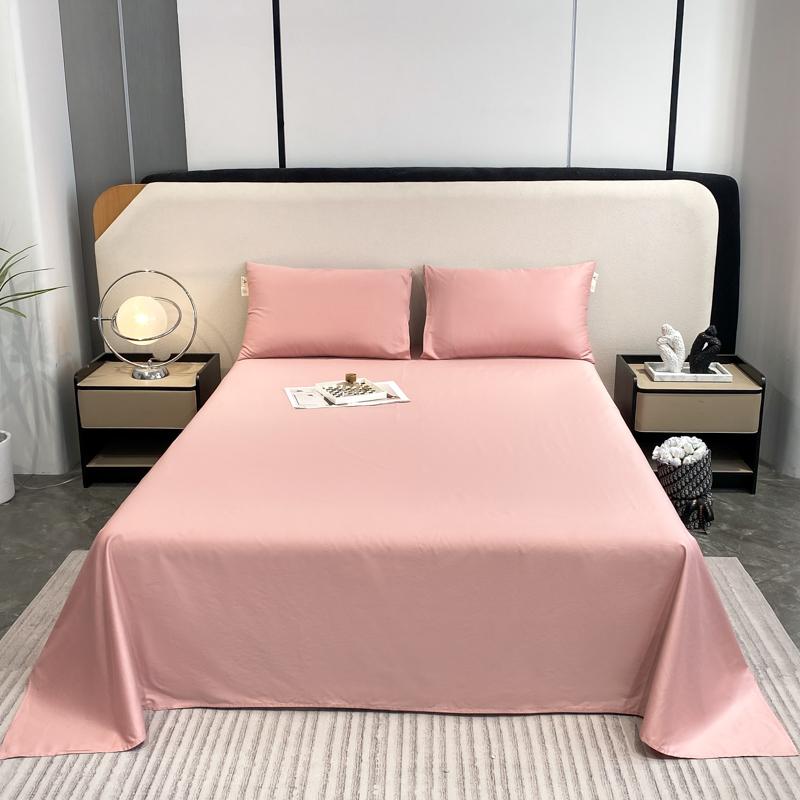Cotton Bed Flat Sheet for Double Bed Plain Solid Color Top Sheets Single/Queen/King Flat Bedsheets Home Bed Linen Sheets