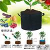 Set of 6 10-gallon Planters, Fabric Pots, Growing Bags, Felt/Non-woven Fabric Pots, Garden Planting Bags, Breathable, DIY, Horticulture, Plant Cultiva