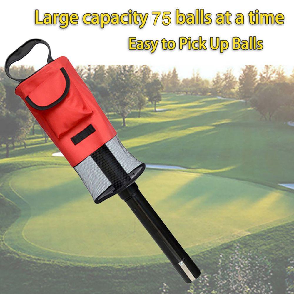 Balls Pick Up Ball Zipper Golf Ball Picker Golf Ball Retriever Golf Shag Bag Convenient Pocket