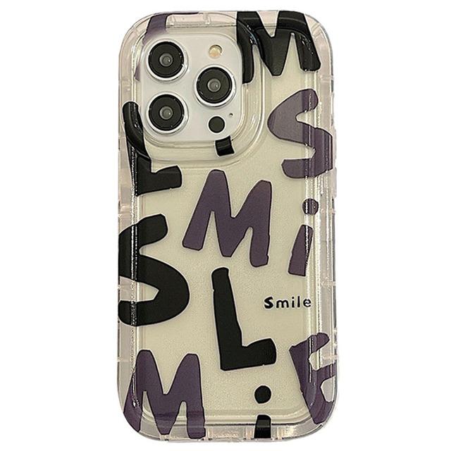 

Прозрачный мягкий чехол из ТПУ с милым письмом Lucky Smile для Iphone 14 Pro Max 11 12 13 Pro 14 Plus, противоударный бампер, задняя крышка For iPhone 14Pro Max