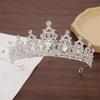 Shiny Bridal Jewelry Sets Baroque Style Crystal Headdress Tiara Earrings Necklace  Pageant