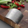 304 Stainless Steel Finger Guard for Safe Vegetable Cutting - Kitchen Tool