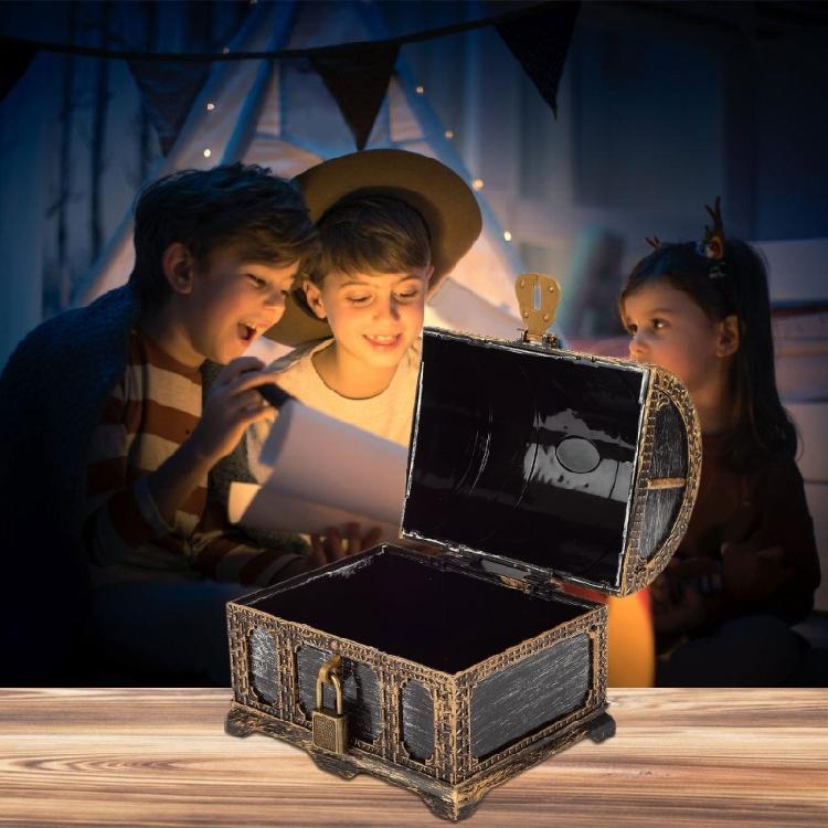 Child Safe ABS Pretend Treasure Box for Educational Role Playing and Daily Storage Tool