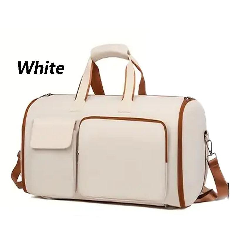 

Buylor 2in1 Travel Suit Bag Convertible Garment Bag Wearable Folding Storage Hanging Clothes Bag Crossbody Convertible Backpacks белый