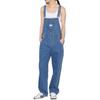Levis Solid Color Button-Strap Pocket Straight Loose Mid-Waist Overalls Women Bottoms Indigo 85315-0022