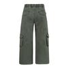 Cotton Multi Pocket Wide Leg Cargo Pants Men Vintage Loose Floor Length Casual Streetwear Unisex Trousers