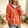 Women's Casual Pullover Hoodie, Loose Fit, Drop Shoulder, Color