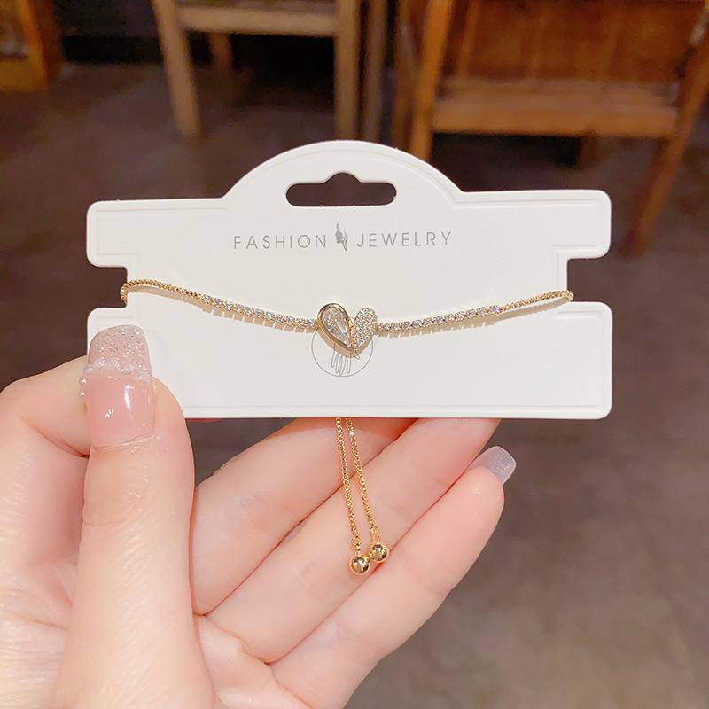 Unique and trendy zircon bracelet - women's light luxury, versatile design