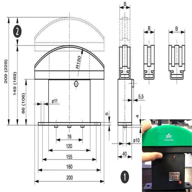 Rongyu 200-229 Nylon Chain Tension Adjuster