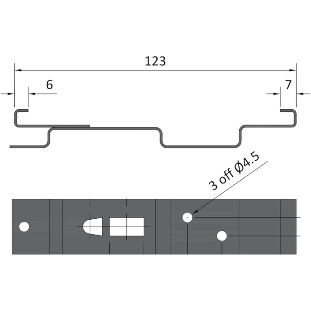 Trailer Number Plate Clips/Holder Spring Loaded Stainless Steel Pair TR112
