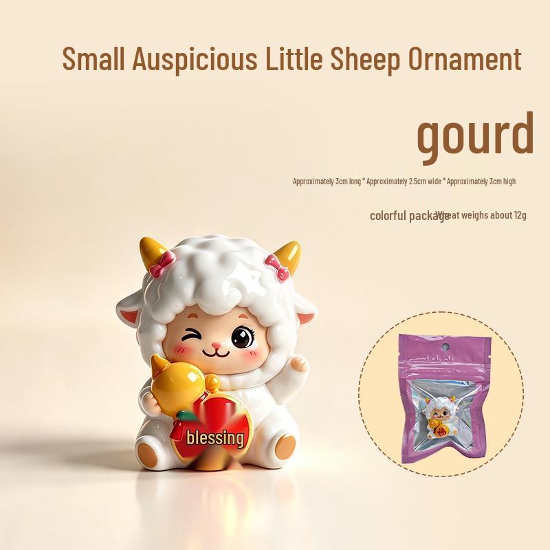 Charming Sheep Healing Ornament - Desk, Computer Screen, Zodiac, or Car Console Decor