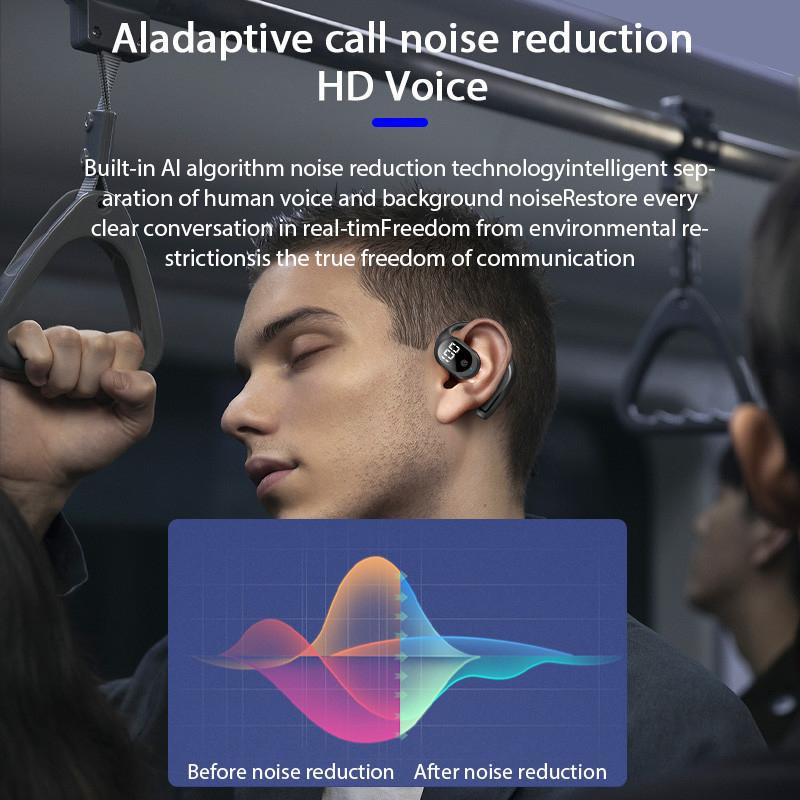 Wireless Headphone Bluetooth 5.3 Headset Hands-Free Noise Control Stereo Music Earphone With Mic For Xiaomi Iphone Samsung