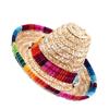Adjustable Costume Dog Supplies Pet Ornaments Mexican Straw Cap Sombrero Pet Straw Hat