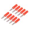 10pcs 22.090 4mm Banana Plug Gold Plated Lantern Banana Plug Connector for Electronic Equipment
