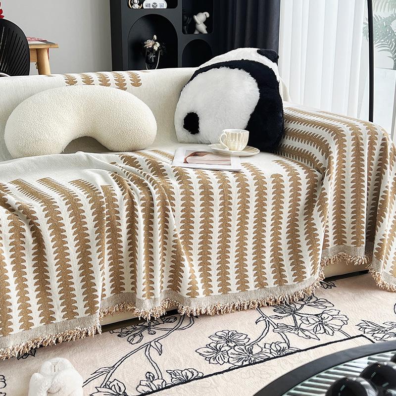 Wenxu Sofa Towel Full Cover Cloth High-Grade Light Luxury Cover Blanket Leather Cushion Anti-Cat's Paw