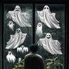 Halloween, White Ghost, Stickers, Glass Stickers, Cabinet Glass Doors, Scene Decoration Stickers, Party Decorations