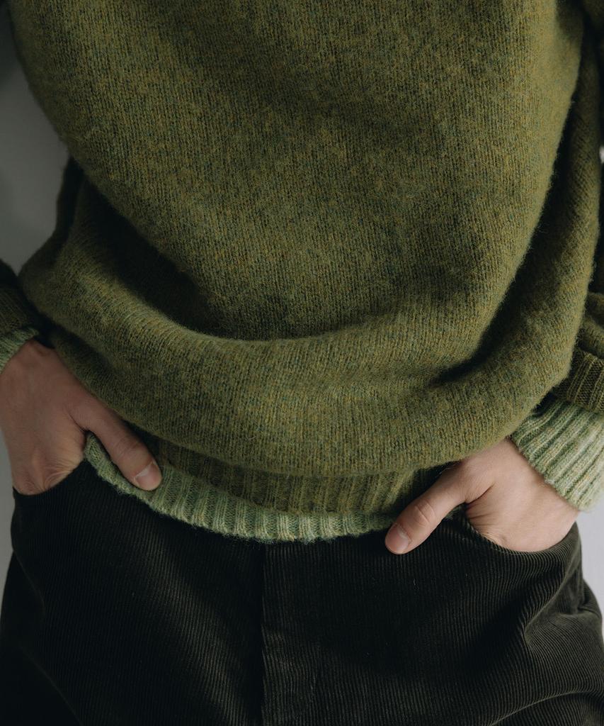 BLANKROOM Shaggy Dog Crew Neck_Lihen