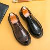Plateau Herren Innenhöhe erhöhen Business Dress Derby Schuhe Britische Casual Lederschuhe