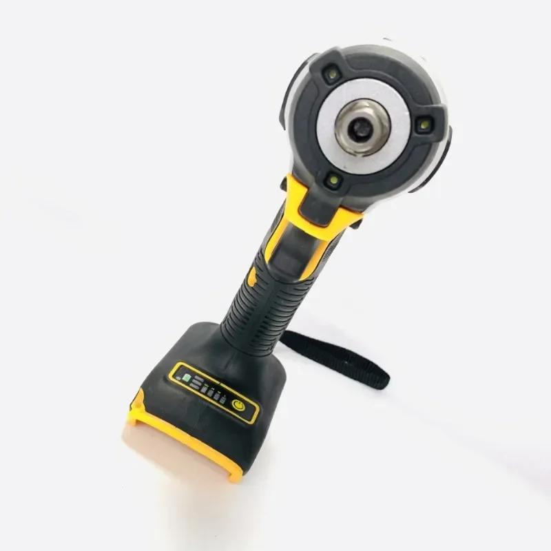 Passend für Dewalt 18V 20V Akku Bürstenloser Schlagschrauber Elektrischer Schraubendreher 500N.M 2-in-1 Akku-Schrauber Reparatur Elektrowerkzeuge