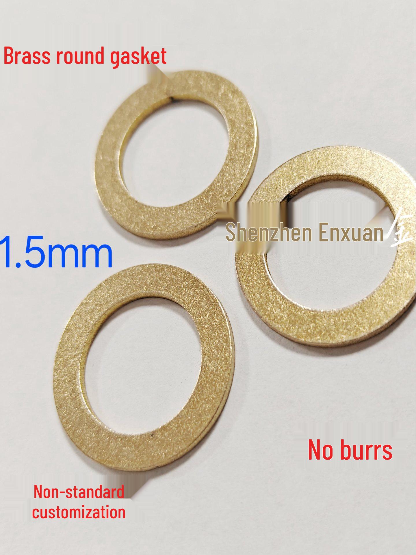 Thickened H62 Brass  Copper Non-Standard Flat Gasket Washer