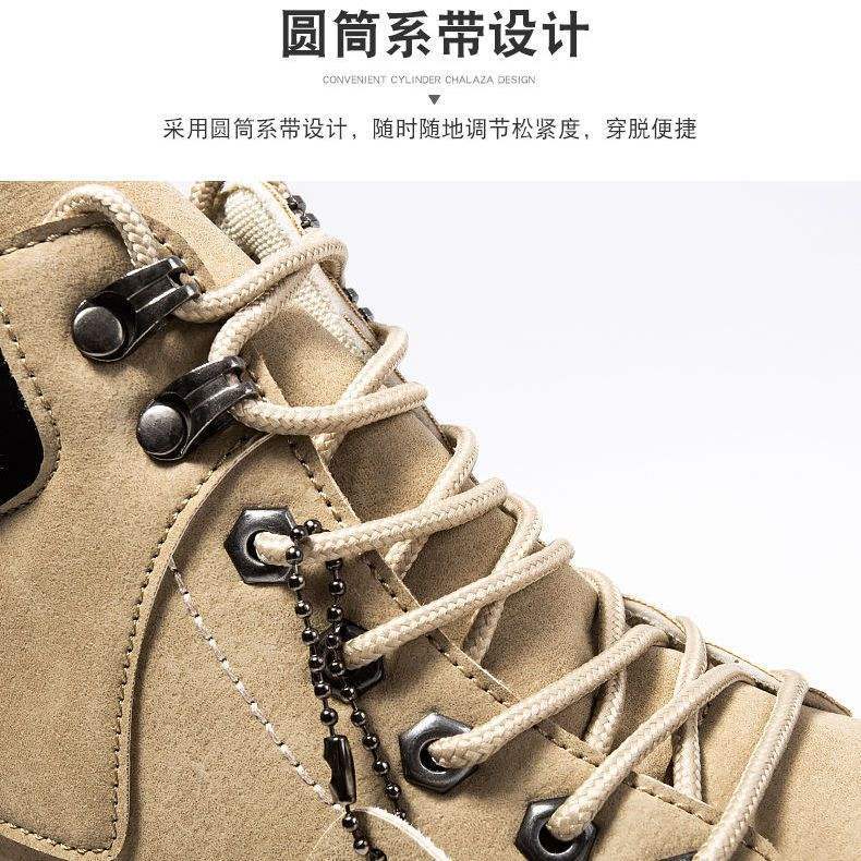 2025 New Autumn Martin Boots High Top Board Shoes Men's Fleece Warm Cotton Shoes Versatile Casual Tooling Shoes Men's