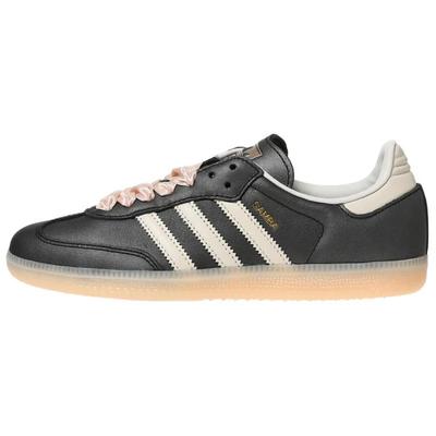 Samba Black Wonder Quartz Ribbon Laces Women Sneakers Core-Black Off-White IH8047