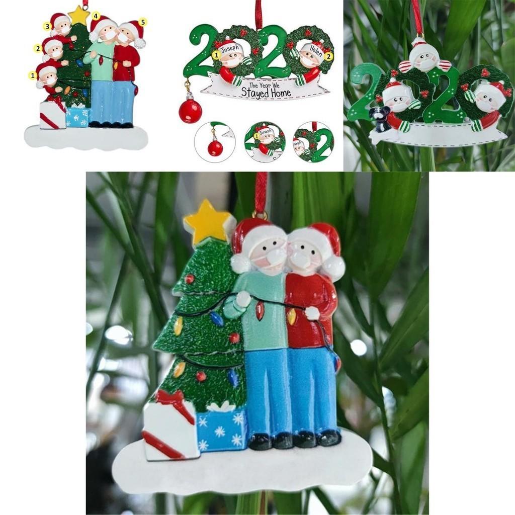 2020 Christmas Tree Ornament Quarantine Family Xmas Lockdown Decoration For Unique Festive Spirit