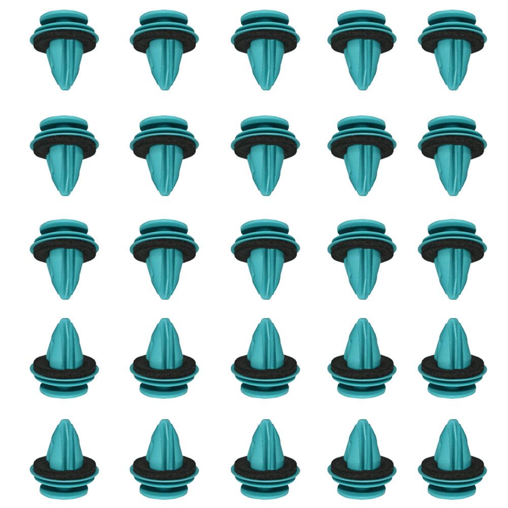 Auto Clips Auto Clip Weiß Grün Nylon Halteclip Stoßstange Kotflügel Verkleidungen Fahrzeug Halter Befestigungselement Niete Auto Stoßstange Kotflügel