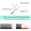AGUUD 5D W Clover Lash Extension Premade Fans 5D Shape Blooming Lashes Brown 4DW Eyelash Extension Lightweight 2D-V Shaped Lash