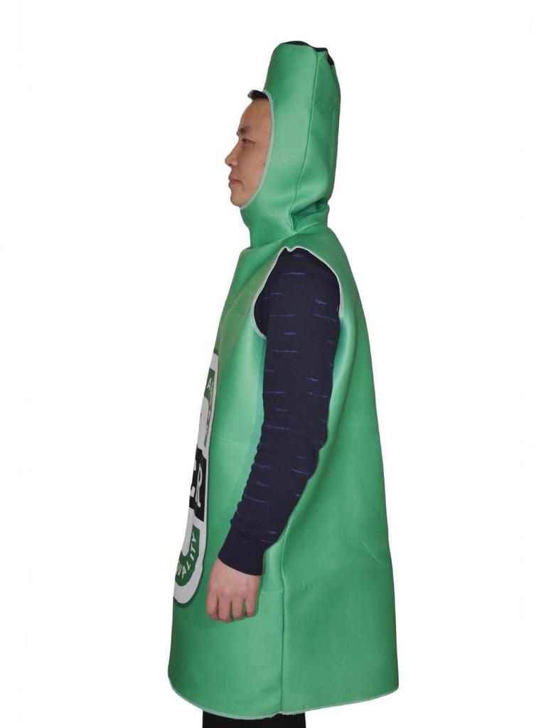 Costume Cosplay da Birra di Halloween Transfrontaliero per Adulti - Divertente Outfit da Palco Verde