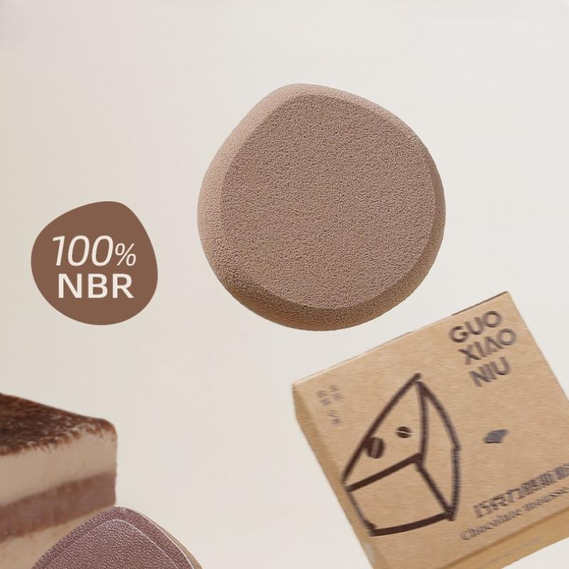GUOXIAONIU Chocolate Makeup Sponge Super Soft Drop Shape Makeup Powder Puffs Wet Dry Makeup Sponge -Quickly Apply Cosmetic Tool