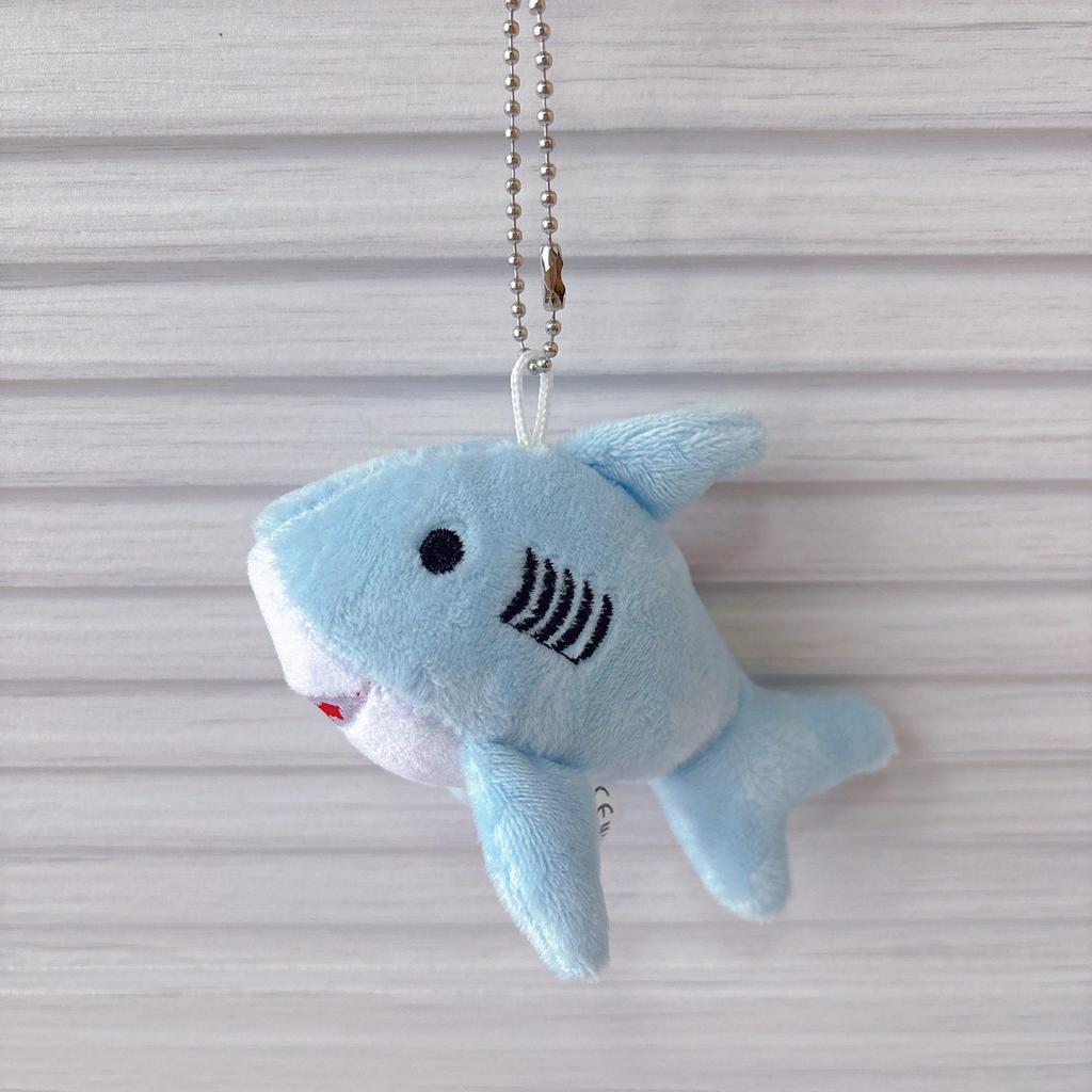 Cute Shark Plush Whale Keychain Toy - Marine Life Bag Charm Doll