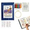 Embroidery Stitch Book for Beginners Creative Sewing Book DIY Stitches Books with Patterns Book Embroidery Sewing Kit