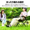 IRIS OHYAMA Outdoor Chair Camping Equipment Chair Compact Storage Contraction Type Easy Assembly Outdoor Beige