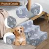 Dog Stairs Steps Comfortable Pet Climbing Staircase for Couch Sofa High Bed