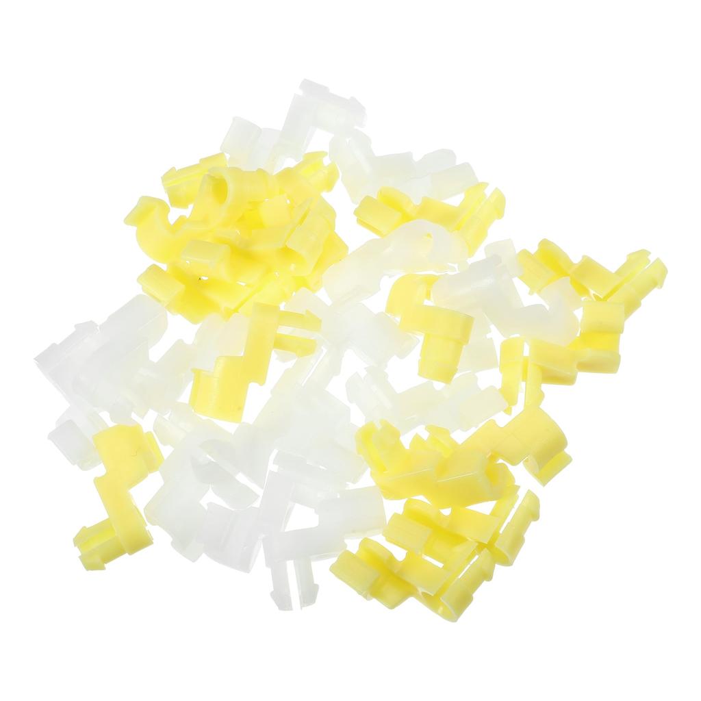 Motoforti Tailgate Door Handle Door Lock Rod Clips for Toyota Highlander 2001-2013 Plastic No.6929312030 White 15 Pairs