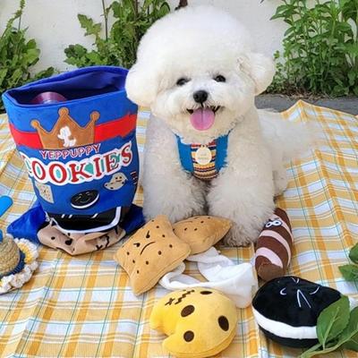 Yep Puppy Rustle Sniff Cookie Puppy Nos Work Snack Hračka Zvuková hračka Pet Ps Dárek, 1 kus, Modrá