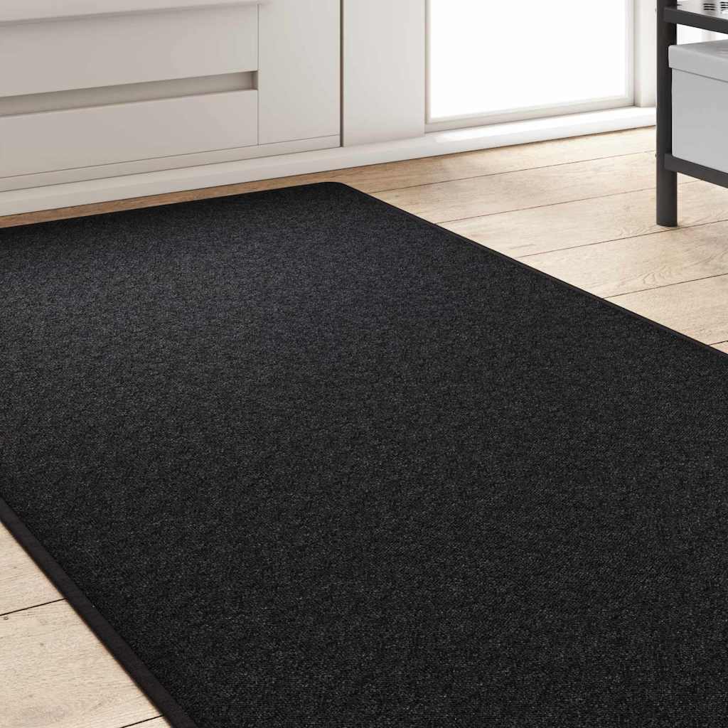 Anthracite Grey Carpet Runner 80 x 500 cm 100percent  Polypropylene