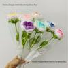 Hand-Knitted Gradient Rose Crochet Bouquet - Preserved Artificial Flowers Valentine's Gift