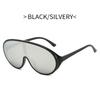 New One-piece Oversized Punk Sunglasses Women Luxury Brand Square Shield Sun Glasses for Men Wrap Around Goggle Eyewear Shades