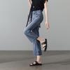 SOFSIL Women's Summer Retro Cropped Flared Jeans